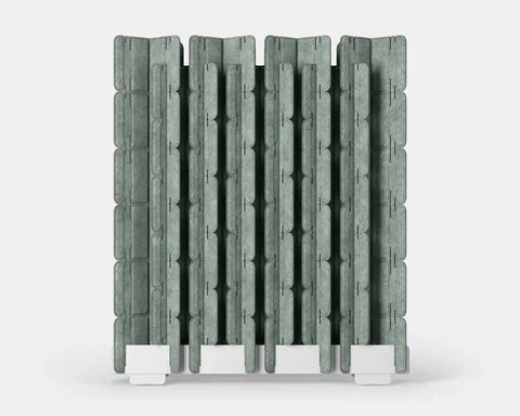 Mio Culture Sled Room Divider 6 feet tall in sage green color