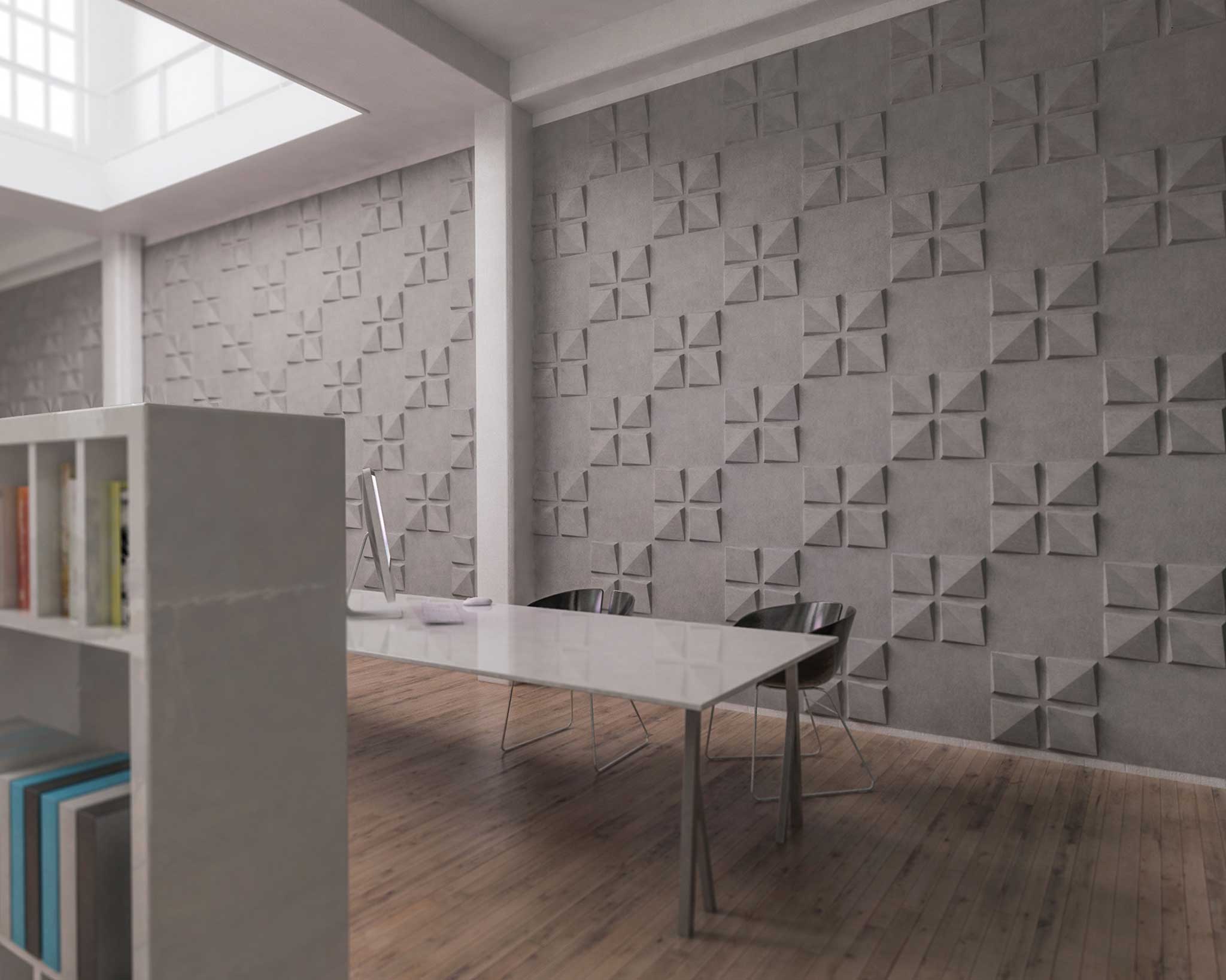 Edge feltforms acoustic tiles for noise reduction - MIO Culture