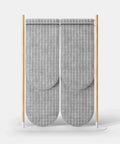 Mio Hangout Room Divider Double Pill Quilt Grid Whitebase Mottled Gray