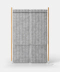 Mio Hangout Room Divider Double Quilt Grid Rectangle Whitebase Mottled White
