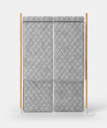 Mio Hangout Room Divider Double Quilt Leaf Rectangle Whitebase Mottled White
