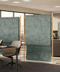 Hangout Room Divider Lifestyle Single Rectangle Grid Office Screens
