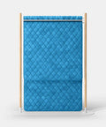 Mio Hangout Room Divider Single Quilt Leaf Rectangle Whitebase Pool Blue