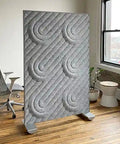 Shift Walls Room Divider 4'x6' with Deco pattern in modern office environment