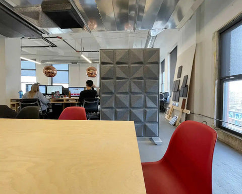 Shift Walls Room Divider 4'x6' providing workspace separation in open plan office